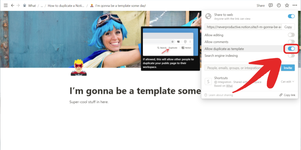 Never Productive How To Duplicate A Notion Template 
